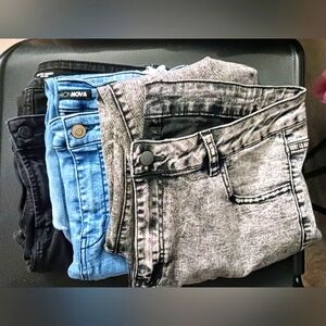 Three Women's Distressed Jeans in Different Shades Size 14, XL, OXL